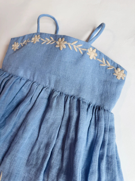 (整套販售)Magrit sundress - Cornflower+SP 條紋背心 image 1 of 0