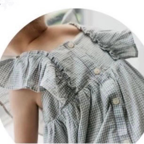 Organic Cotton Gingham Sylvie Dress image 1 of 0
