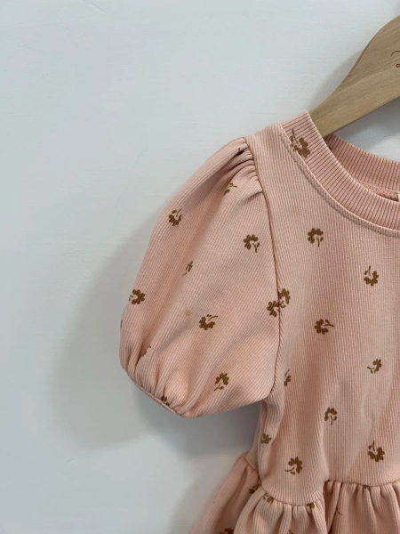 Penelope Peplum Tee - Pendine Calico - Carnation image 1 of 0