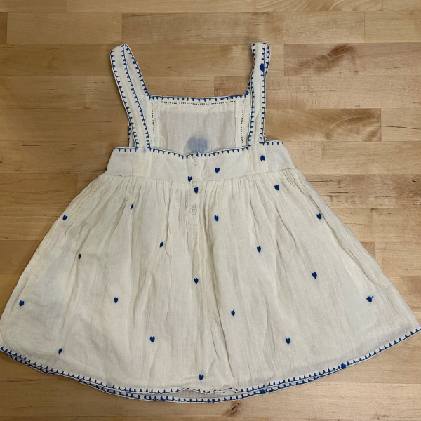 藍色愛心刺繡洋裝 image 1 of 0
