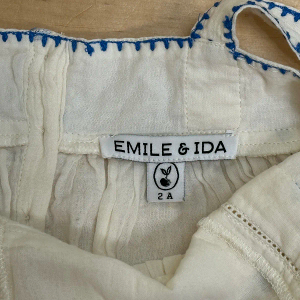 藍色愛心刺繡洋裝 image 1 of 0