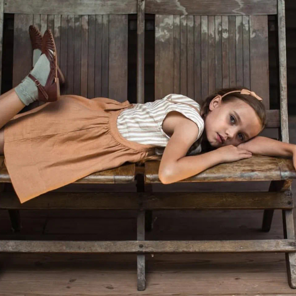 Soor Ploom - Eloise Pinafore/Fenugreek image 1 of 0