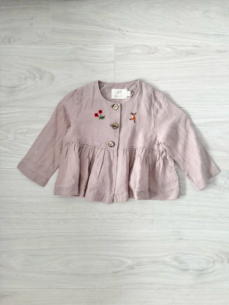 RUFFLE JACKET 荷葉下擺圓領外套 image 1 of 0