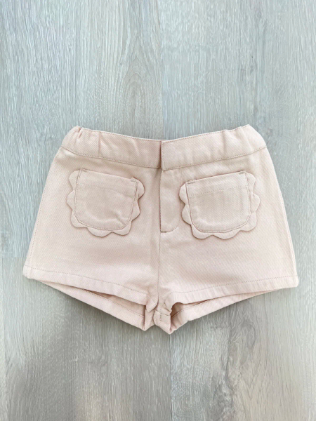 Short poches fleurs rose pastel image 1 of 0