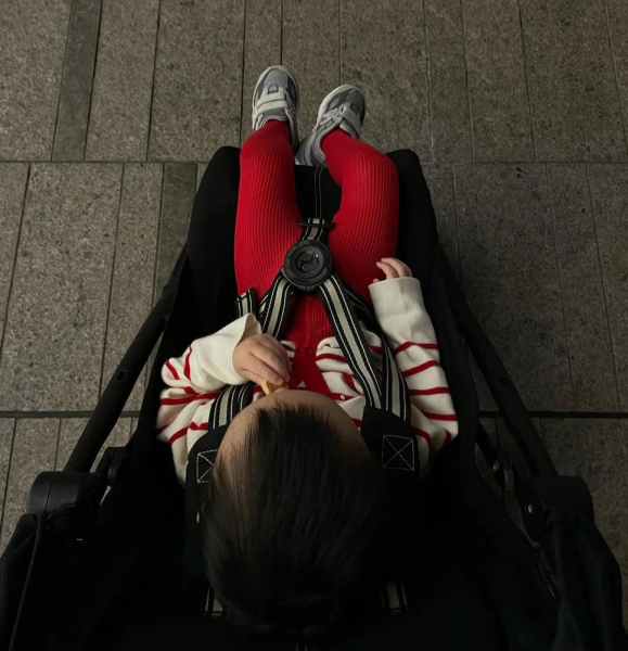 連身復古吊帶褲襪-Love Red image 1 of 0