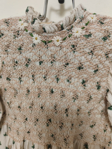 EXCLUSIVE Handsmock Blouse in Hazelnut Flower Print 短版洋裝 image 1 of 0