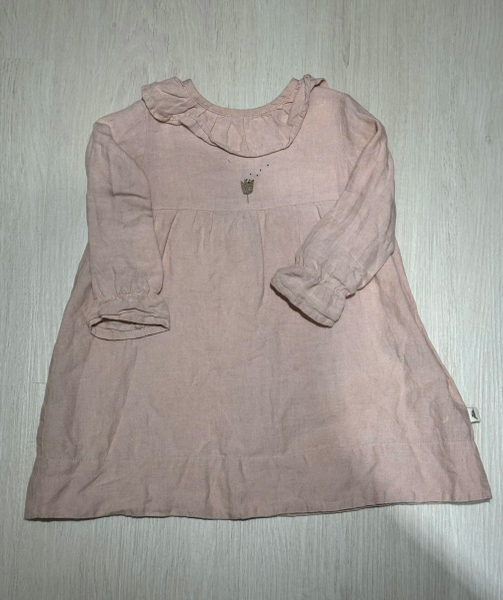 粉色刺繡洋裝 image 1 of 0
