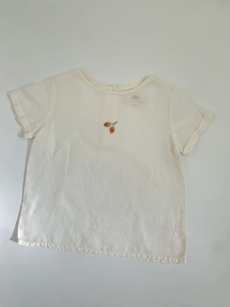 橡實刺繡亞麻上衣 98-104 image 1 of 0