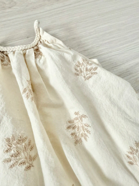 波西風編織肩帶刺繡洋裝 image 1 of 0