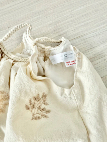 波西風編織肩帶刺繡洋裝 image 1 of 0