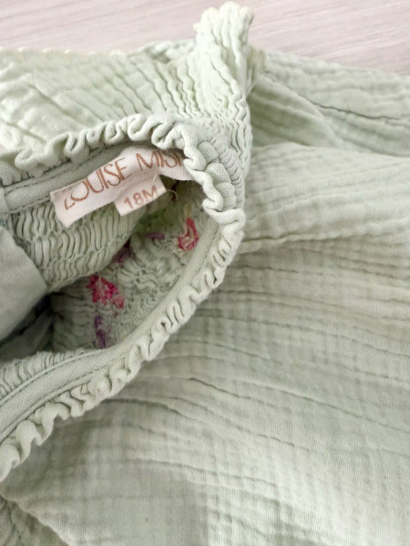 Dress Edith 湖水綠刺繡洋裝 image 1 of 0