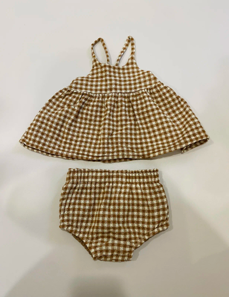 格紋細肩帶套裝 image 1 of 0