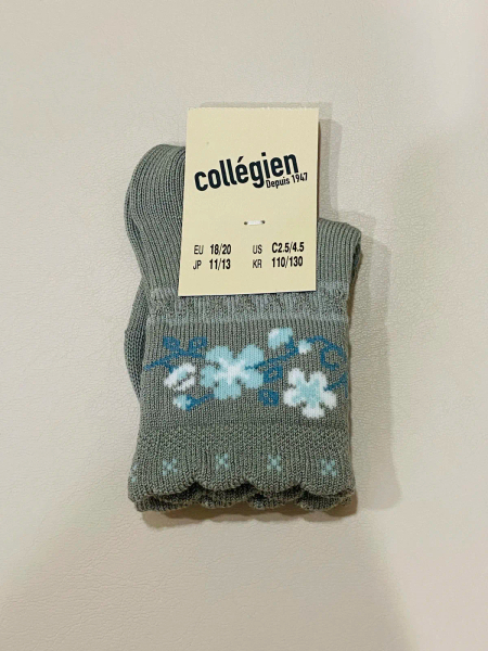 Camélia 緹花短襪 - Aigue Marine image 1 of 0