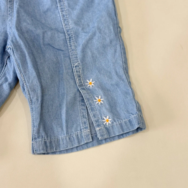 刺繡小雛菊七分褲 image 1 of 0