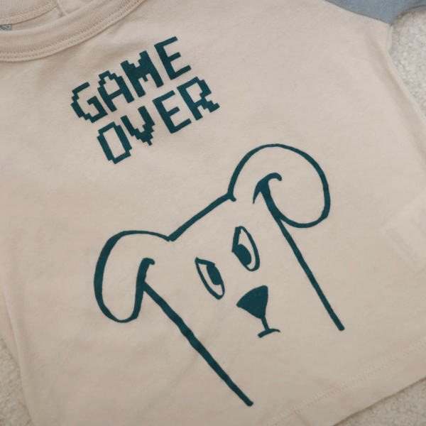 Organic Cotton Game Over T-Shirt Light blue 9m image 1 of 0