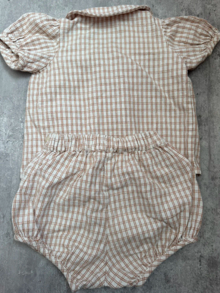 格紋刺繡套裝 image 1 of 0