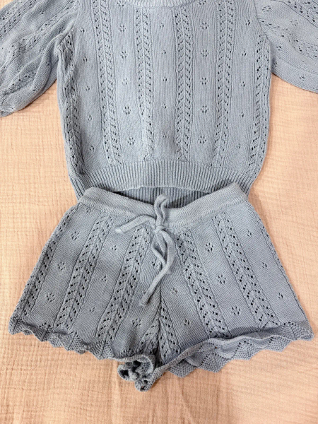 短袖針織套裝 image 1 of 0