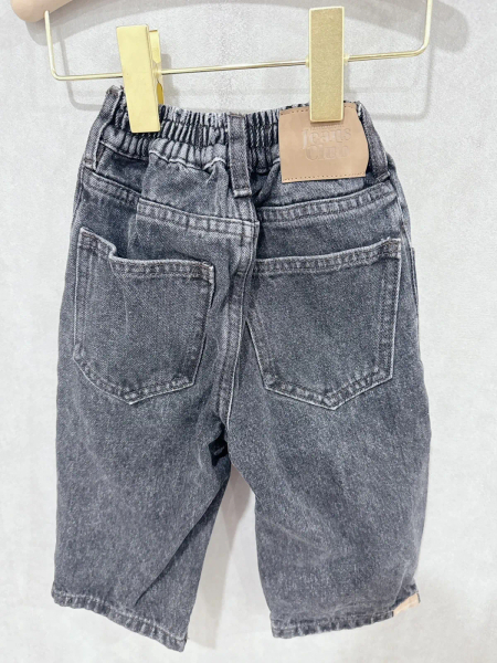 黑色水洗牛仔褲 image 1 of 0
