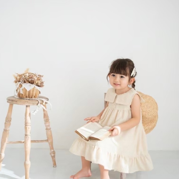 水手方領洋裝 Soufflé dress / custard image 1 of 0