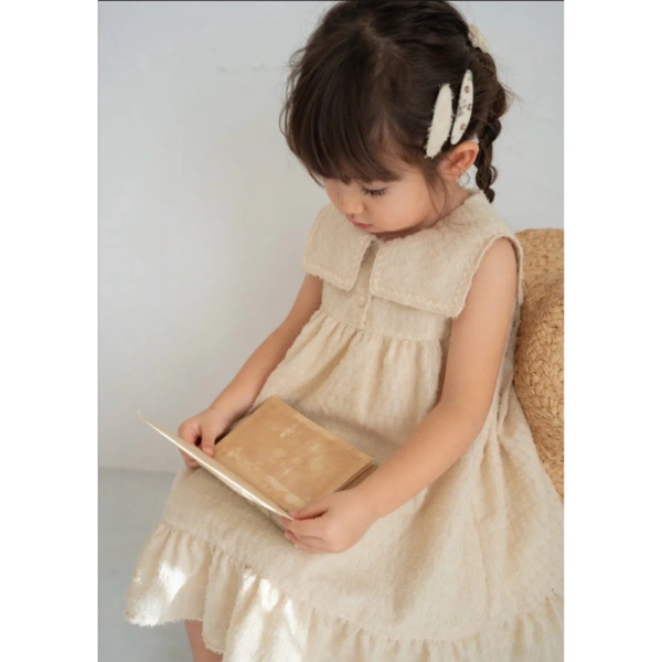 水手方領洋裝 Soufflé dress / custard image 1 of 0