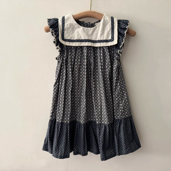 SS25 Nola Dress Tessera Floral海軍領花洋 image 1 of 0
