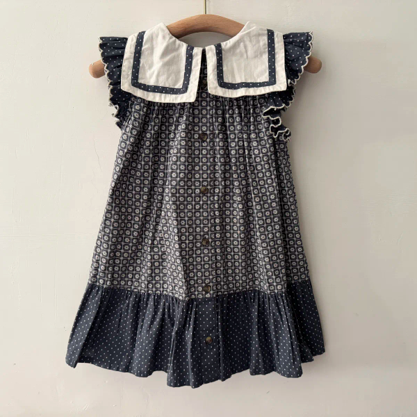 SS25 Nola Dress Tessera Floral海軍領花洋 image 1 of 0