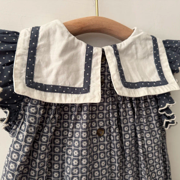 SS25 Nola Dress Tessera Floral海軍領花洋 image 1 of 0