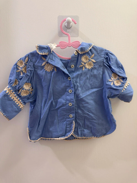 藍色刺繡套裝 image 1 of 0