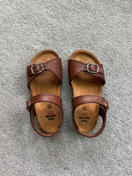 Pèpè Children Shoes副牌 Two Con Me - Buckle Sandals | Caramel image 1 of 0
