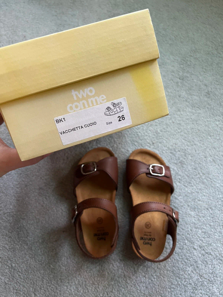 Pèpè Children Shoes副牌 Two Con Me - Buckle Sandals | Caramel image 1 of 0