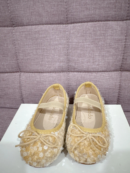 閃閃亮片芭蕾舞鞋-beige image 1 of 0