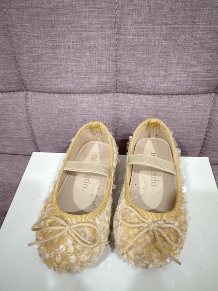 閃閃亮片芭蕾舞鞋-beige image 1 of 0
