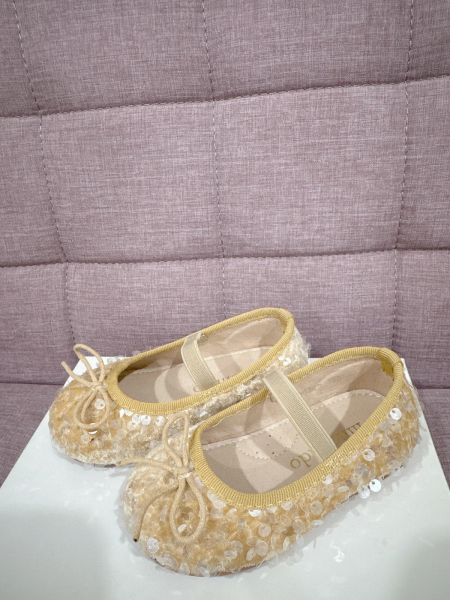 閃閃亮片芭蕾舞鞋-beige image 1 of 0