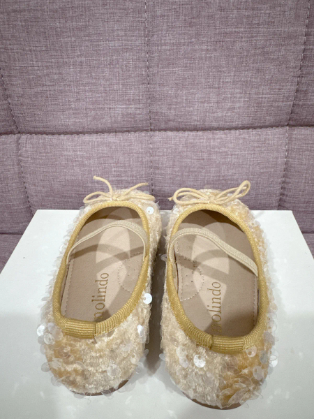 閃閃亮片芭蕾舞鞋-beige image 1 of 0