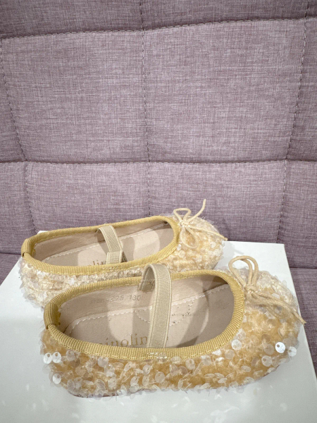 閃閃亮片芭蕾舞鞋-beige image 1 of 0