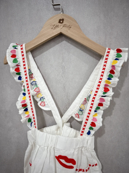 繽紛刺繡彩虹連身裙 image 1 of 0