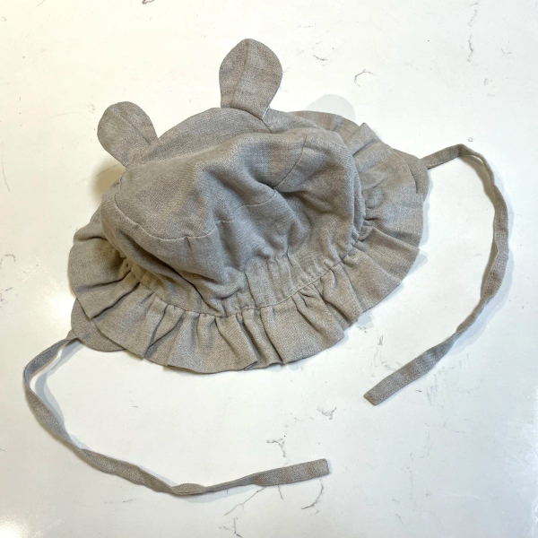 Ash Generation 熊熊漁夫帽 49cm 1-2y尺寸 (帽身布料Neutral/帽耳布料appletree/滾邊帽簷) image 1 of 0