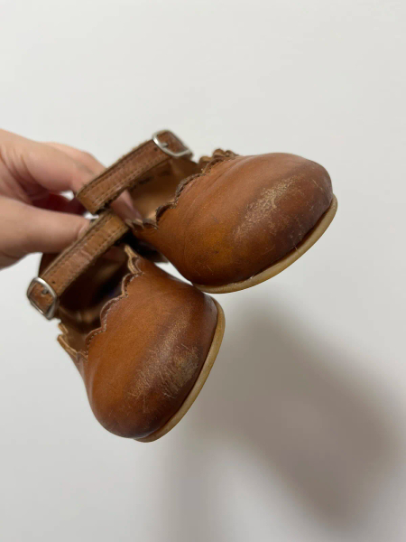 蕾絲瑪莉珍鞋-棕 image 1 of 0