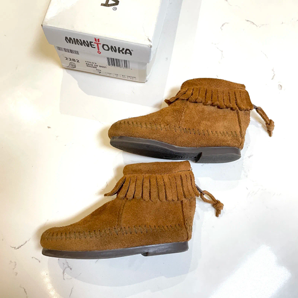 Minnetonka Boots 手工流蘇短靴 焦糖棕US7 image 1 of 0