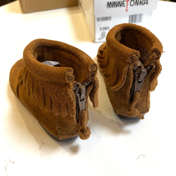 Minnetonka Boots 手工流蘇短靴 焦糖棕US7 image 1 of 0