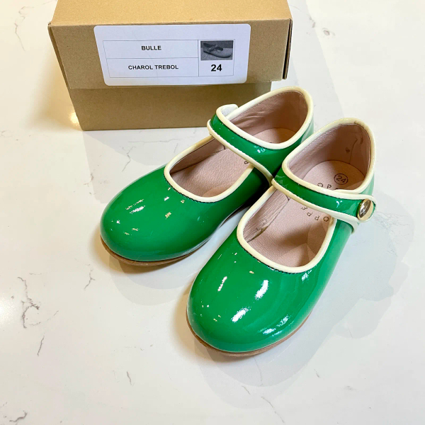 POPPEE 滾邊瑪莉珍鞋 漆皮綠 24 image 1 of 0