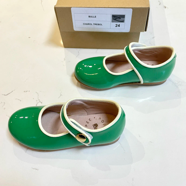 POPPEE 滾邊瑪莉珍鞋 漆皮綠 24 image 1 of 0