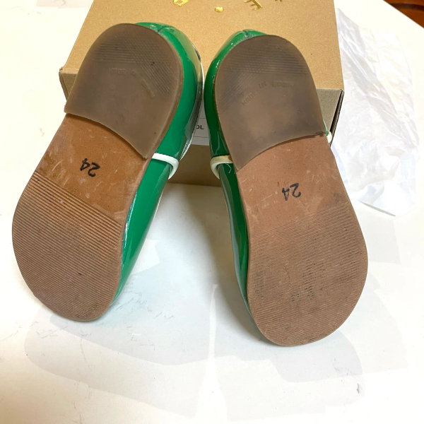 POPPEE 滾邊瑪莉珍鞋 漆皮綠 24 image 1 of 0