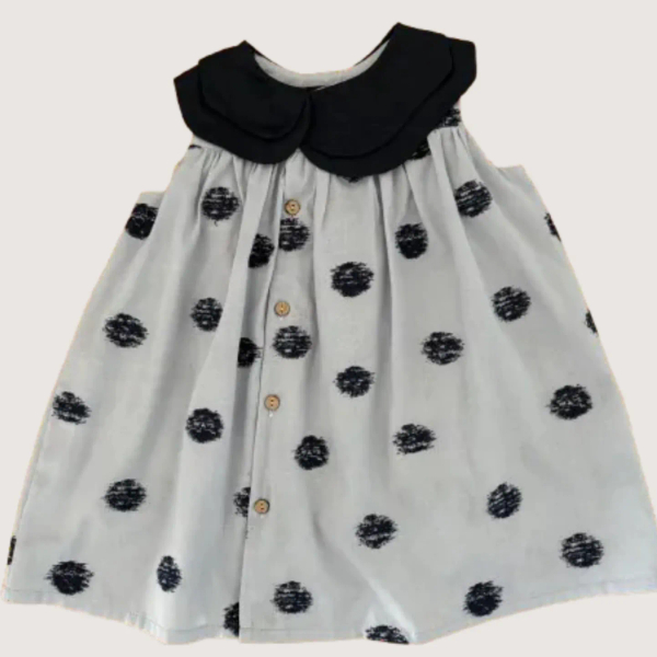 NAMI DRESS -LINEN NAVY/BLUE CANDY image 1 of 0