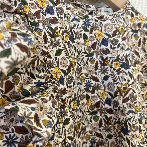印花荷葉袖上衣 image 1 of 0