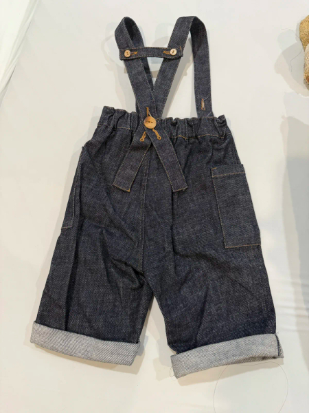 牛仔吊帶褲 image 1 of 0