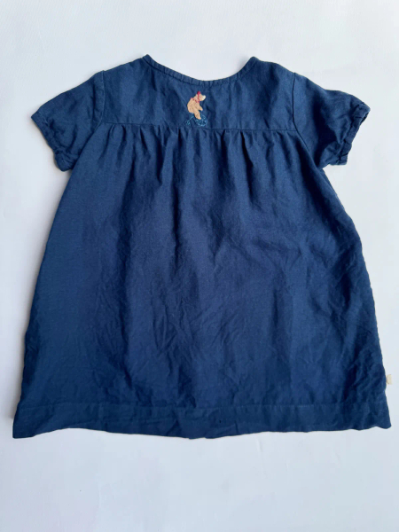 Dress Louise with Short Sleeves-Deep blue image 1 of 0