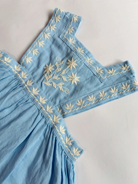 Clara Romper Airy Blue Linen image 1 of 0