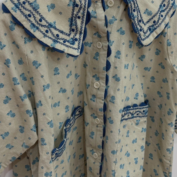 Clara Shirt Dress - Pansy Garden Willow image 1 of 0