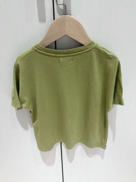 HELLO LUPO OLIVE GREEN ANIMAL PATCH TEE image 1 of 0